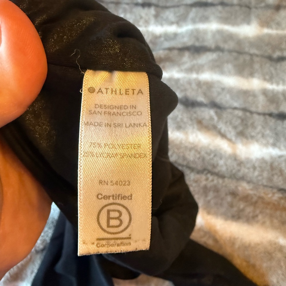 Athleta Black Performance Leggings High Waist - Picture 8 of 8